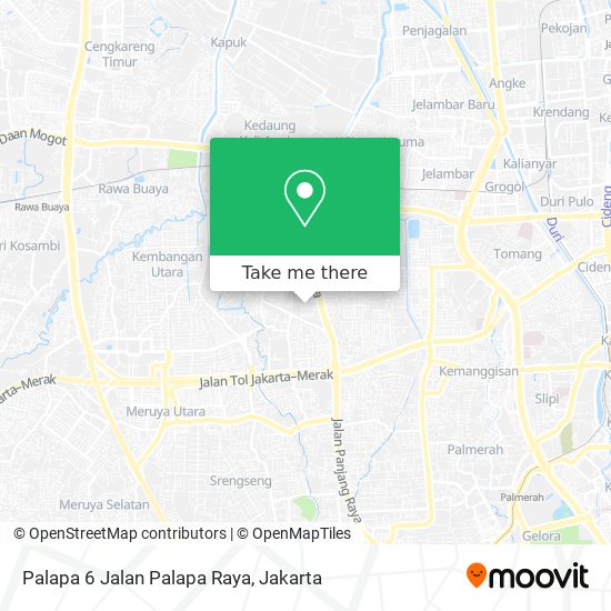 Palapa 6 Jalan Palapa Raya map