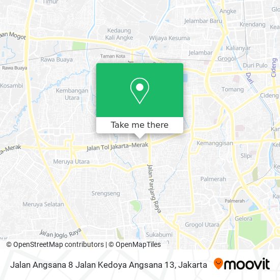 Jalan Angsana 8 Jalan Kedoya Angsana 13 map