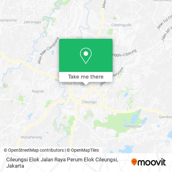 Cileungsi Elok Jalan Raya Perum Elok Cileungsi map