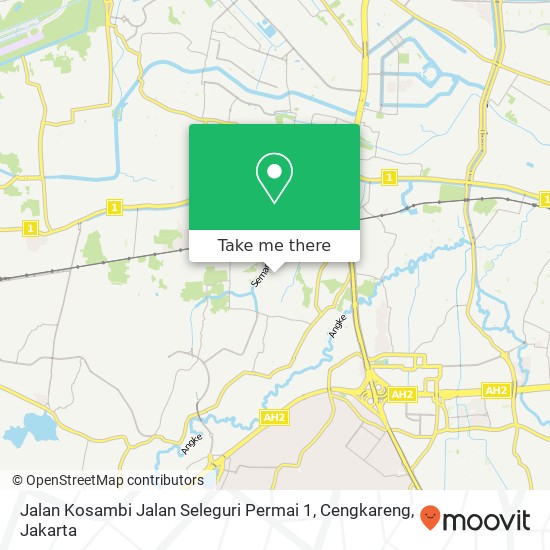 Jalan Kosambi Jalan Seleguri Permai 1, Cengkareng map