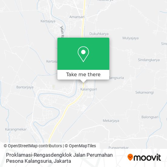 Proklamasi-Rengasdengklok Jalan Perumahan Pesona Kalangsuria map