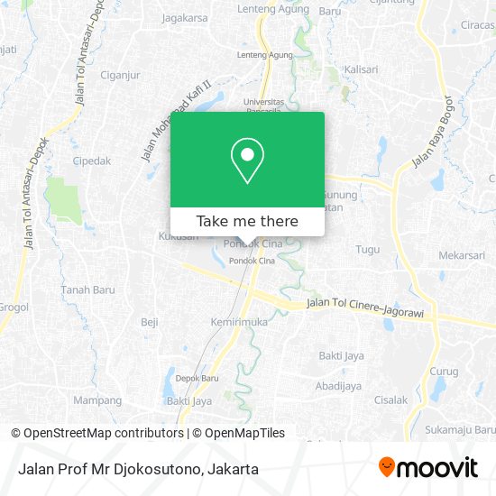 Jalan Prof Mr Djokosutono map