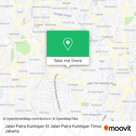 Jalan Patra Kuningan XI Jalan Patra Kuningan Timur map