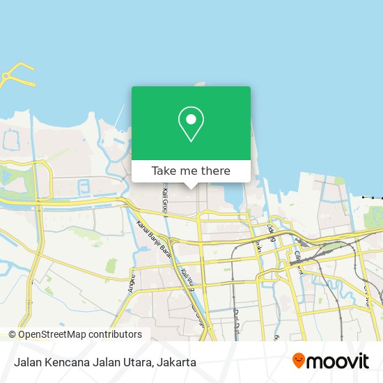 Jalan Kencana Jalan Utara map