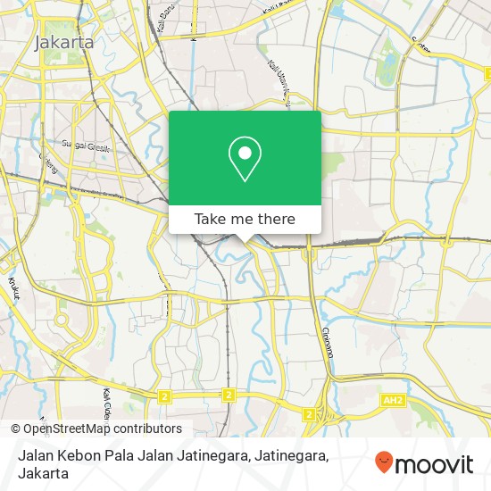 Jalan Kebon Pala Jalan Jatinegara, Jatinegara map