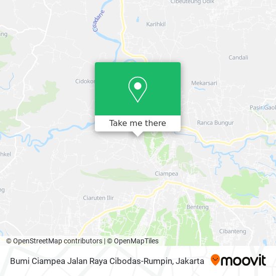 Bumi Ciampea Jalan Raya Cibodas-Rumpin map