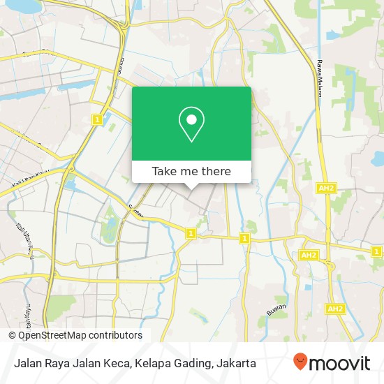 Jalan Raya Jalan Keca, Kelapa Gading map