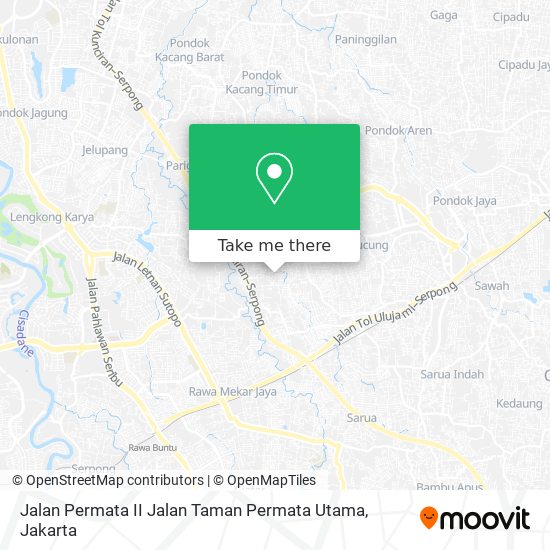 Jalan Permata II Jalan Taman Permata Utama map