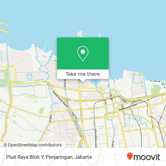 Pluit Raya Blok Y, Penjaringan map