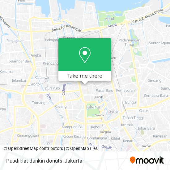 Pusdiklat dunkin donuts map