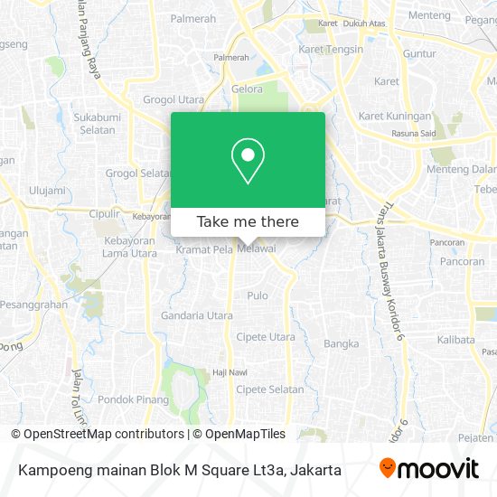 Kampoeng mainan Blok M Square Lt3a map