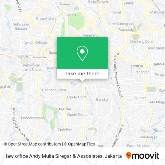 law office Andy Mulia Siregar & Assosiates map