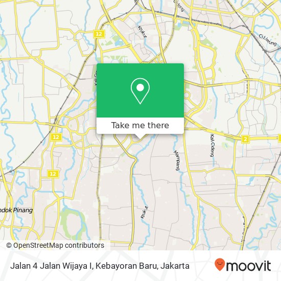 Jalan 4 Jalan Wijaya I, Kebayoran Baru map