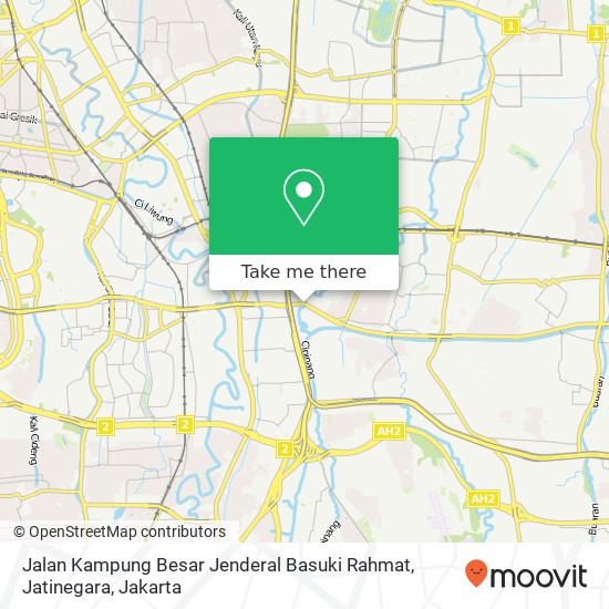 Jalan Kampung Besar Jenderal Basuki Rahmat, Jatinegara map