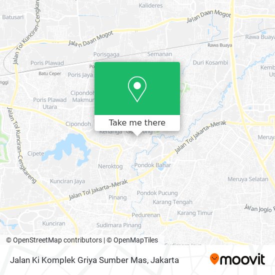 Jalan Ki Komplek Griya Sumber Mas map