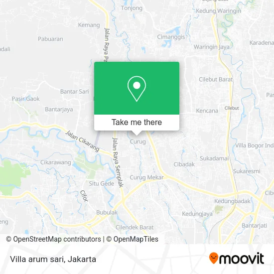 Villa arum sari map
