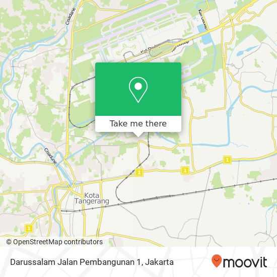 Darussalam Jalan Pembangunan 1 map