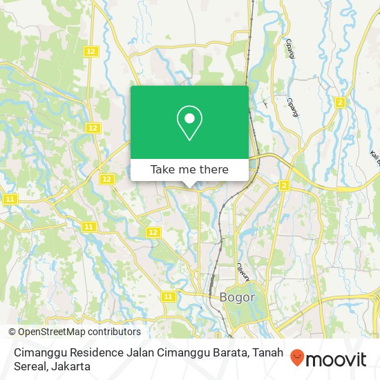 Cimanggu Residence Jalan Cimanggu Barata, Tanah Sereal map