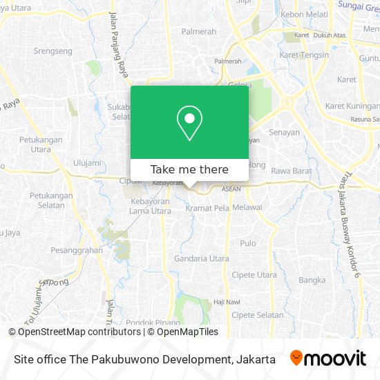 Site office The Pakubuwono Development map