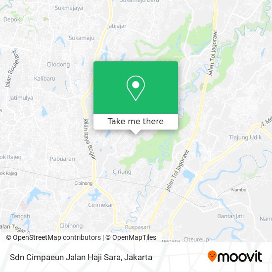 Sdn Cimpaeun Jalan Haji Sara map