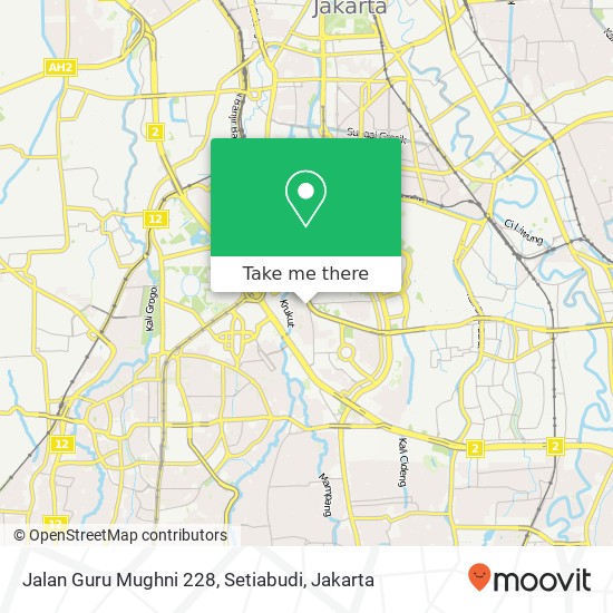 Jalan Guru Mughni 228, Setiabudi map