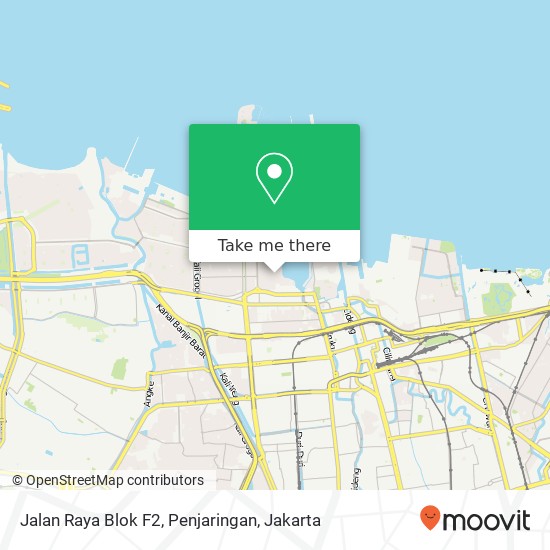 Jalan Raya Blok F2, Penjaringan map