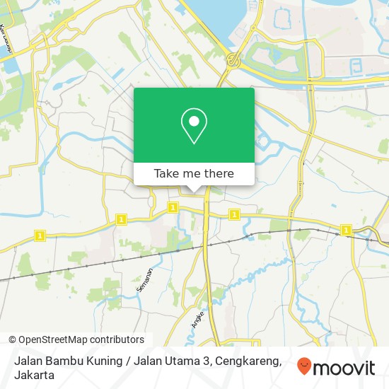 Jalan Bambu Kuning / Jalan Utama 3, Cengkareng map