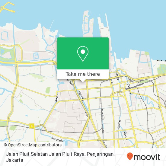 Jalan Pluit Selatan Jalan Pluit Raya, Penjaringan map