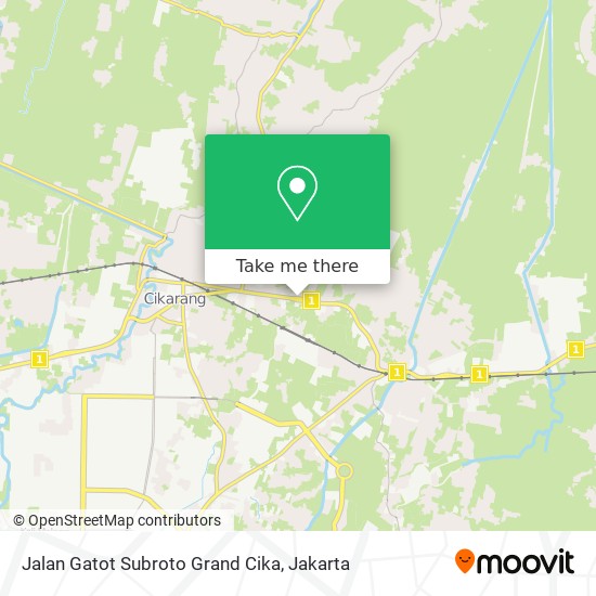 Jalan Gatot Subroto Grand Cika map