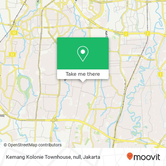 Kemang Kolonie Townhouse, null map