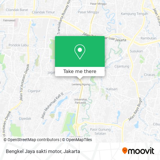 Bengkel Jaya sakti motor map