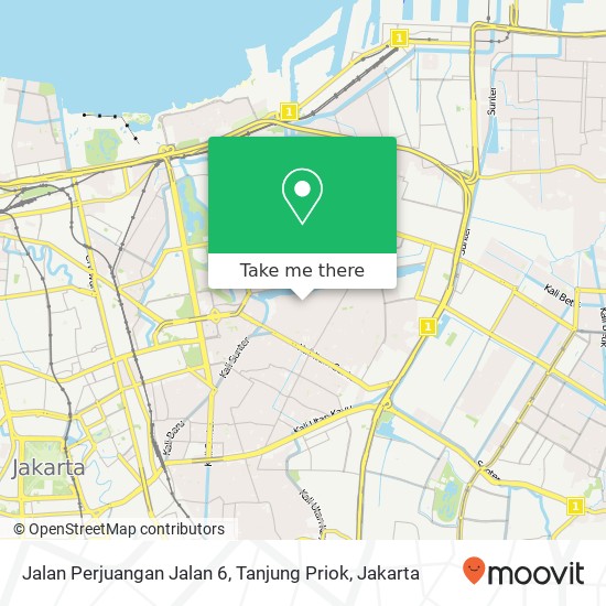 Jalan Perjuangan Jalan 6, Tanjung Priok map