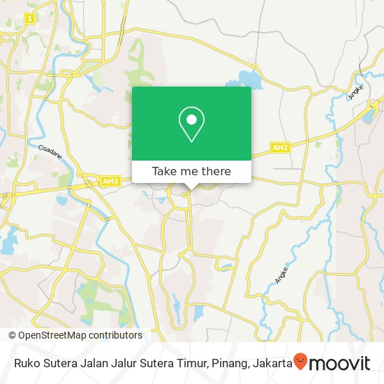 Ruko Sutera Jalan Jalur Sutera Timur, Pinang map