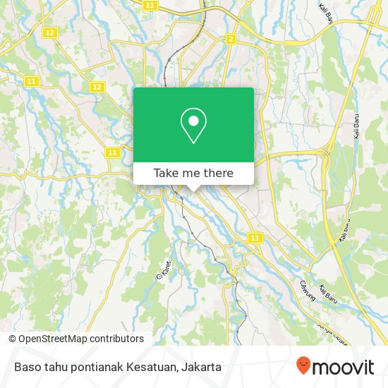 Baso tahu pontianak Kesatuan map