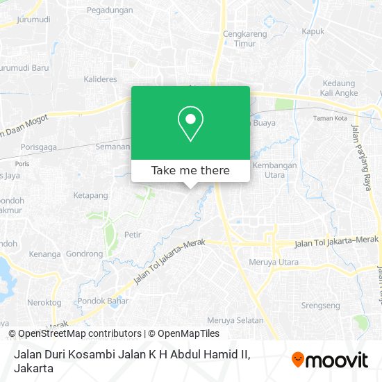 Jalan Duri Kosambi Jalan K H Abdul Hamid II map