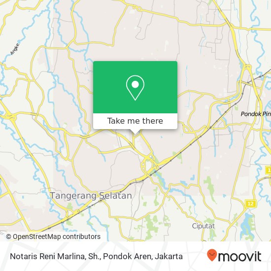 Notaris Reni Marlina, Sh., Pondok Aren map