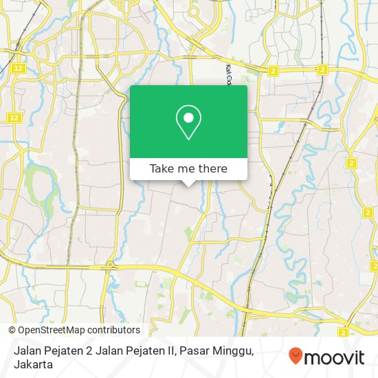 Jalan Pejaten 2 Jalan Pejaten II, Pasar Minggu map