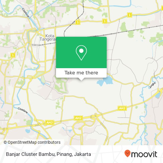 Banjar Cluster Bambu, Pinang map