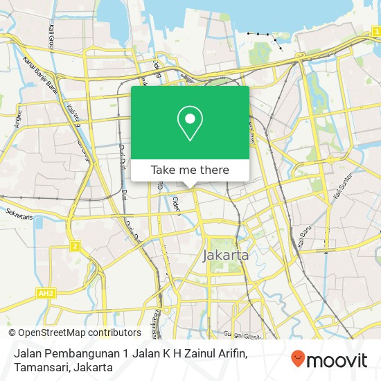 Jalan Pembangunan 1 Jalan K H Zainul Arifin, Tamansari map