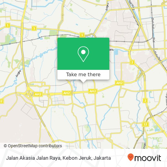 Jalan Akasia Jalan Raya, Kebon Jeruk map