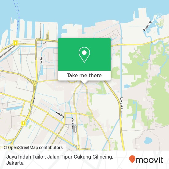 Jaya Indah Tailor, Jalan Tipar Cakung Cilincing map