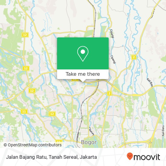 Jalan Bajang Ratu, Tanah Sereal map