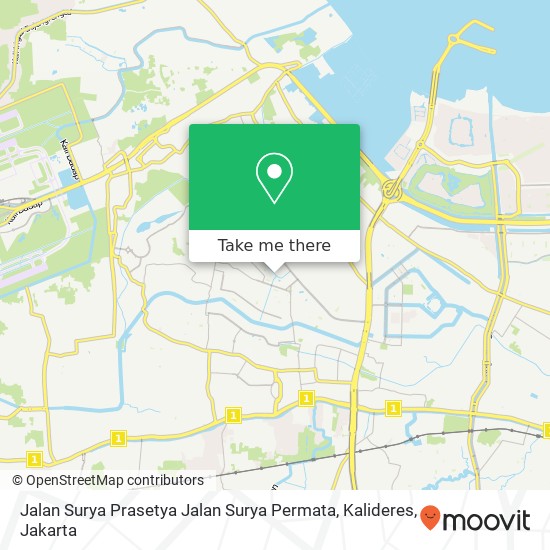 Jalan Surya Prasetya Jalan Surya Permata, Kalideres map