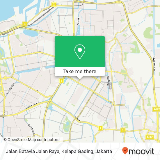 Jalan Batavia Jalan Raya, Kelapa Gading map