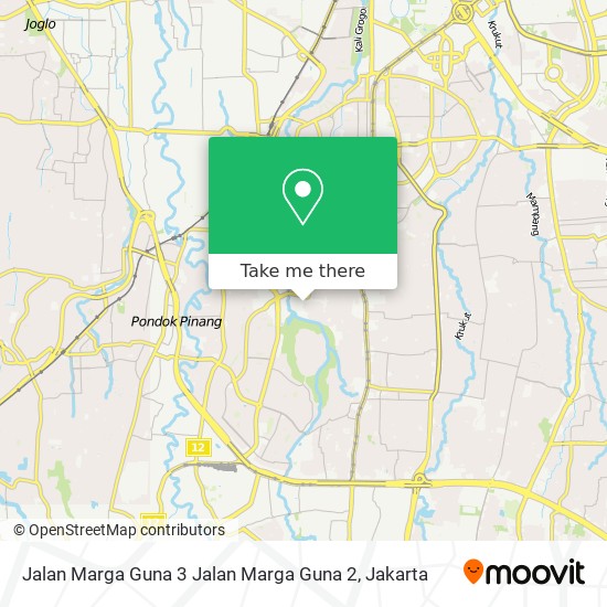 Jalan Marga Guna 3 Jalan Marga Guna 2 map