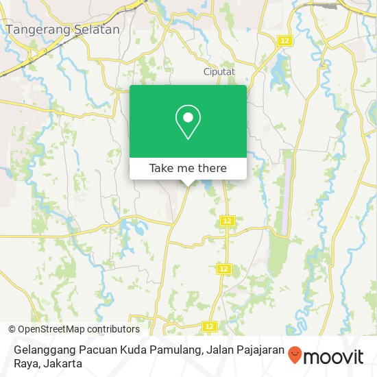 Gelanggang Pacuan Kuda Pamulang, Jalan Pajajaran Raya map