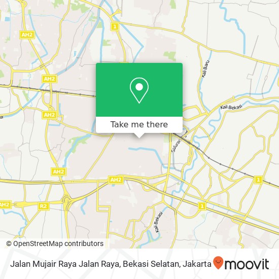 Jalan Mujair Raya Jalan Raya, Bekasi Selatan map