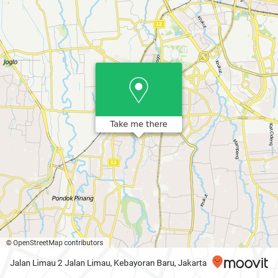 Jalan Limau 2 Jalan Limau, Kebayoran Baru map