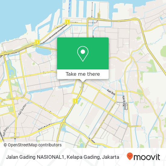 Jalan Gading NASIONAL1, Kelapa Gading map