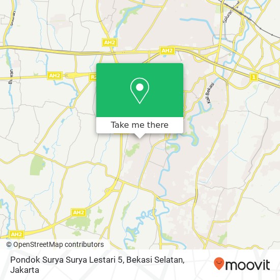 Pondok Surya Surya Lestari 5, Bekasi Selatan map